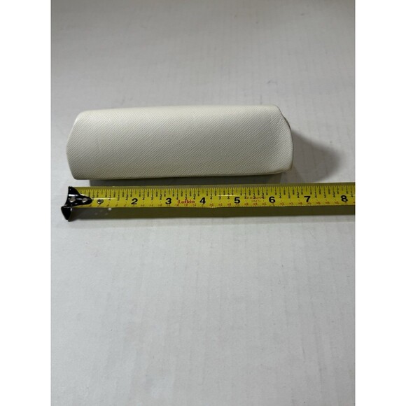 Michael Kors MK Cream White Sunglasses Case Shell Large, Pouch & Cleaning Cloth - Picture 4 of 12